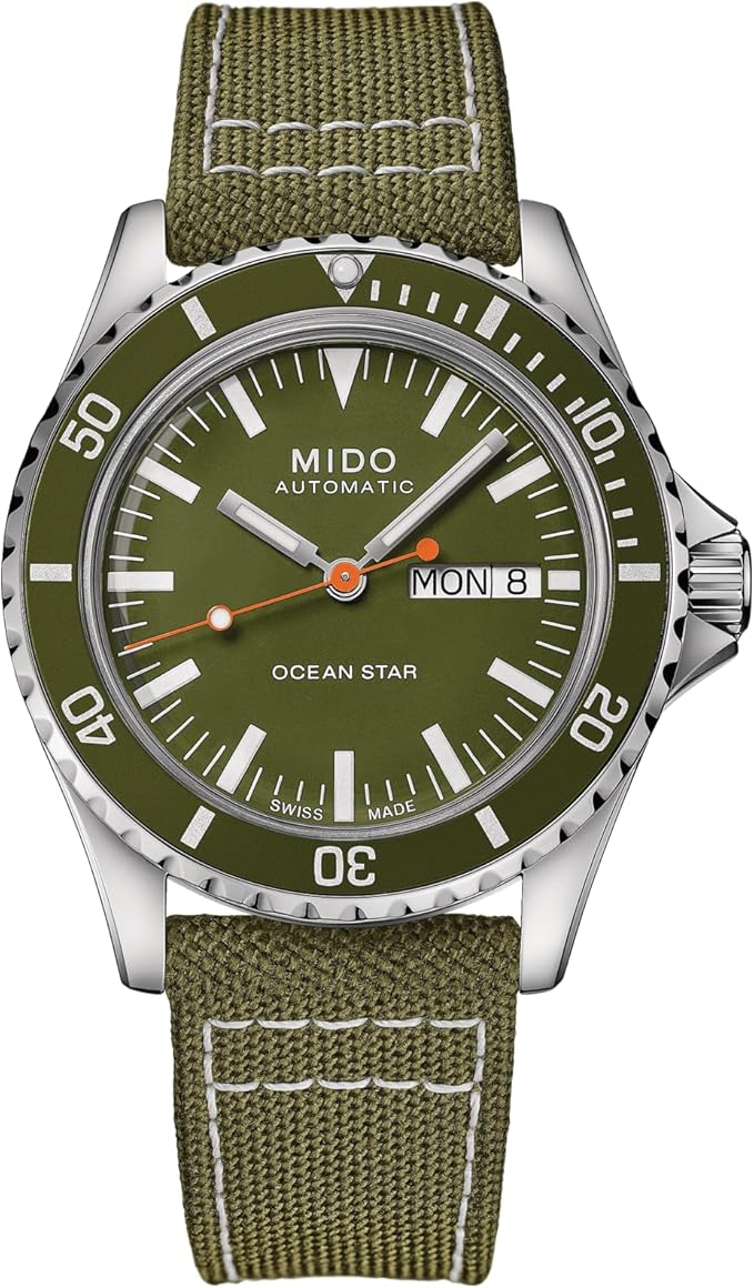 MIDO Ocean Star Tribute - Swiss Automatic Watch for Men - Green Dial - Case 40.5mm - M0268301809100
